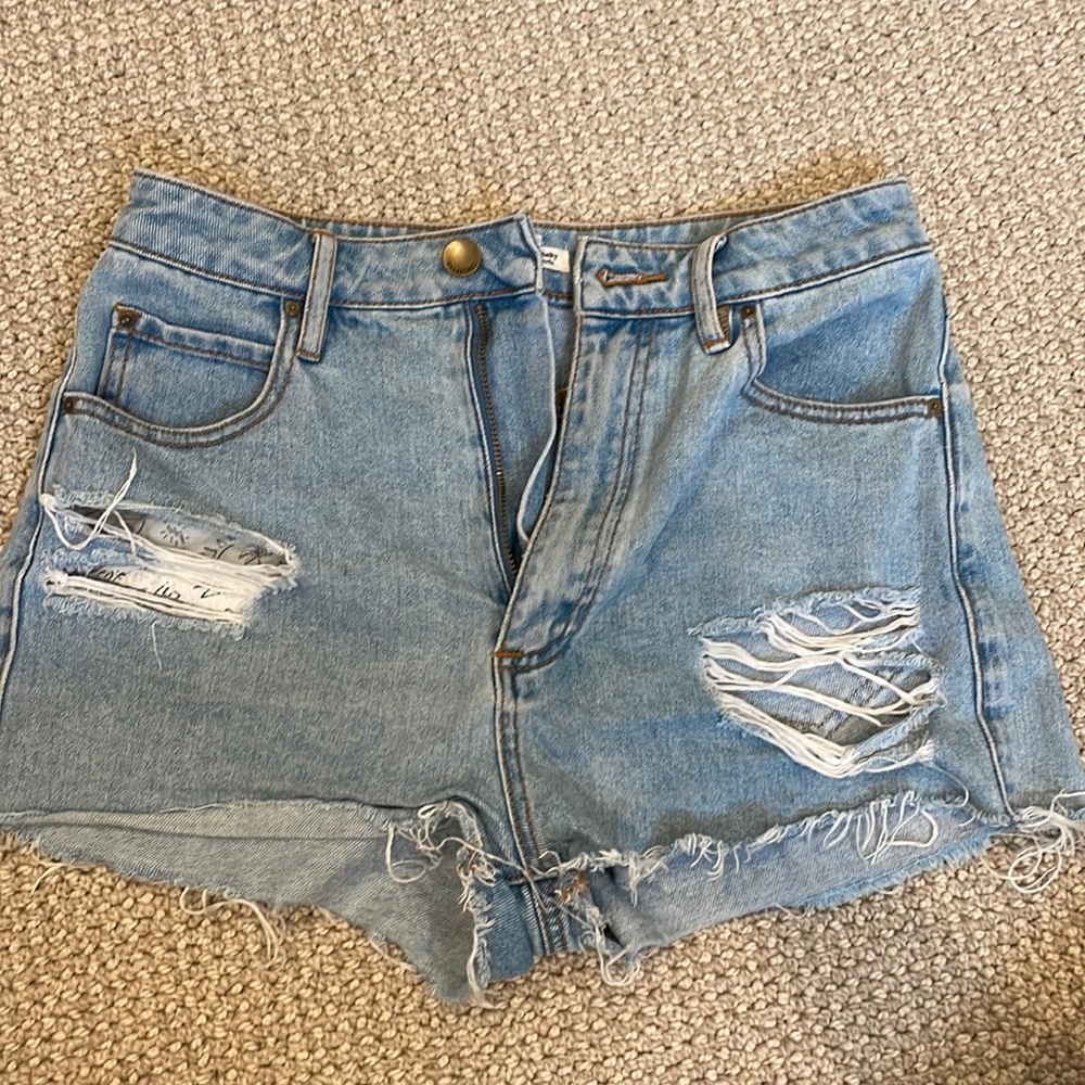 Billabong x The Salty Blonde denim shorts